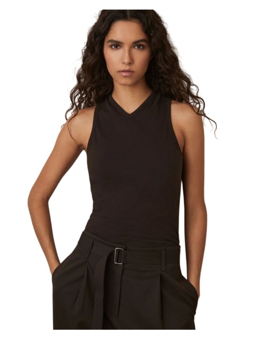 Reiss Chocolate Clara Racerback Vest Top NWT - Size XS